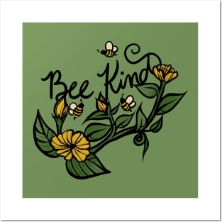 Bee Kind Posters and Art